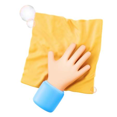 Hand Wiping  3D Icon