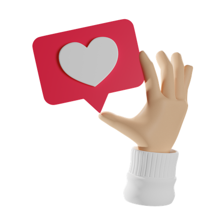 Hand With A Like  3D Icon