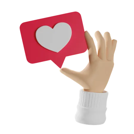 Hand With A Like  3D Icon