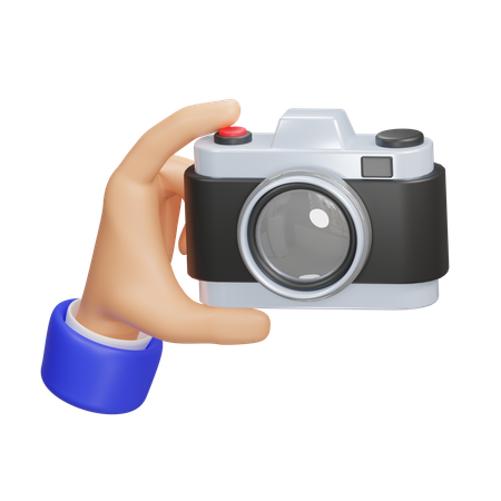 Hand With Camera  3D Icon