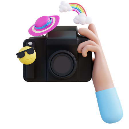 Hand With Camera  3D Icon