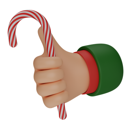 Hand With Candy  3D Icon