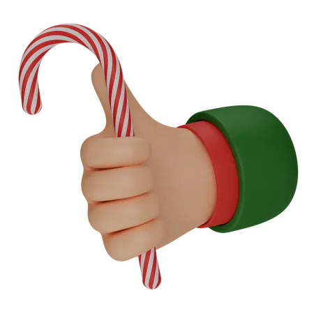 Hand With Candy 3D Icon