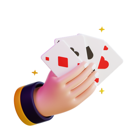 Hand With Card  3D Icon