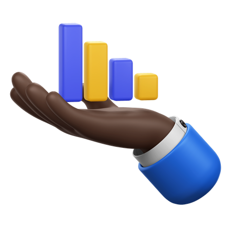 Hand With Chart  3D Icon