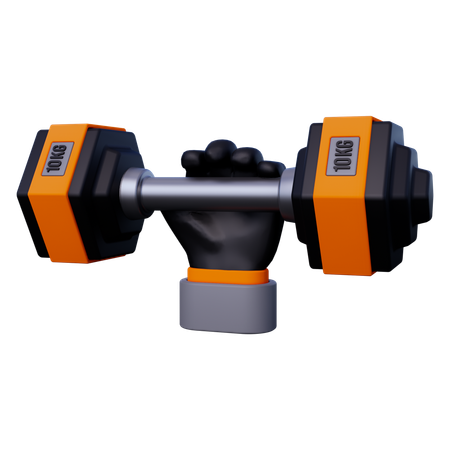 Hand with Dumbbell  3D Icon