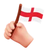 Hand with England Flag
