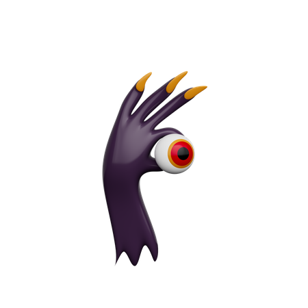 Hand With Eye  3D Icon