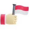 Hand With Flag