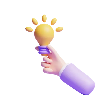Hand With Idea  3D Icon
