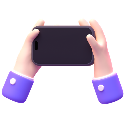 Hand With Iphone  3D Icon