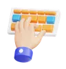 Hand With Keyboard