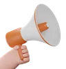 Hand with megaphone