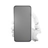 phone holding hand gesture 3d logo