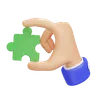 Hand With Puzzle