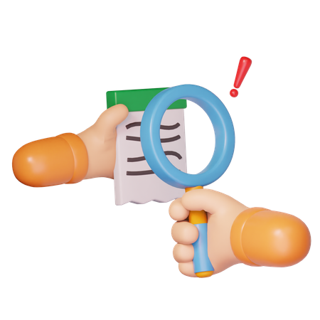 Hand With Search Gesture  3D Icon