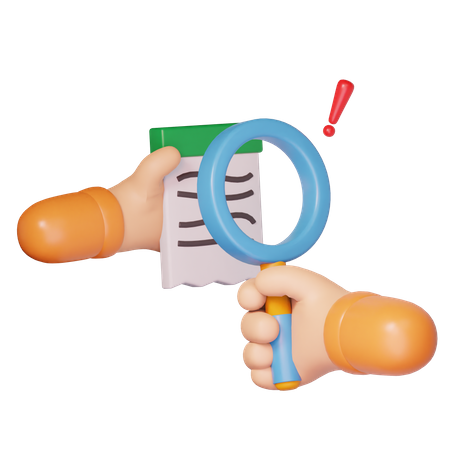 Hand With Search Gesture  3D Icon