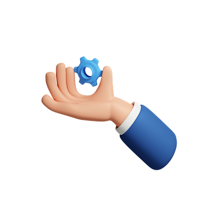 Hand With Setting  3D Icon