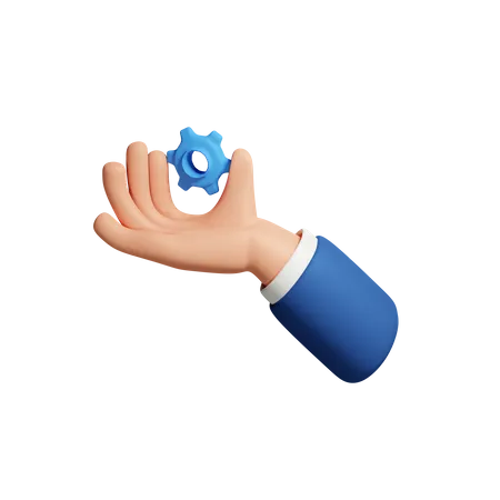 Hand With Setting  3D Icon