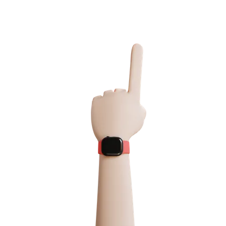 Hand with smartwatch  3D Icon