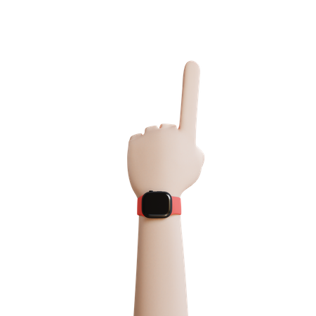 Hand with smartwatch  3D Icon