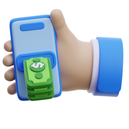 Hand With Transaction  3D Icon