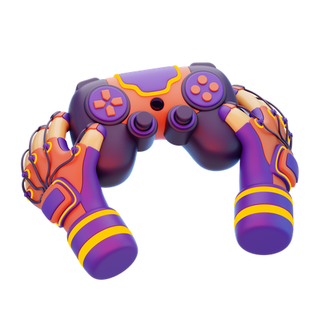Hand With Vr Joystick Futuristic  3D Icon