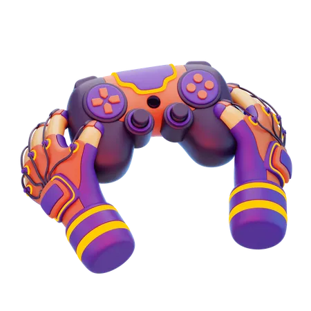 Hand With Vr Joystick Futuristic  3D Icon