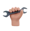 Hand With Wrench