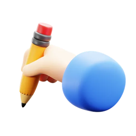 Hand Write Pencil  3D Icon