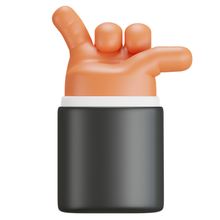 Hand mit Hang-Loose-Zeichen  3D Icon