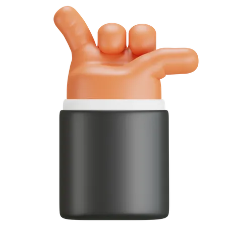 Hand mit Hang-Loose-Zeichen  3D Icon