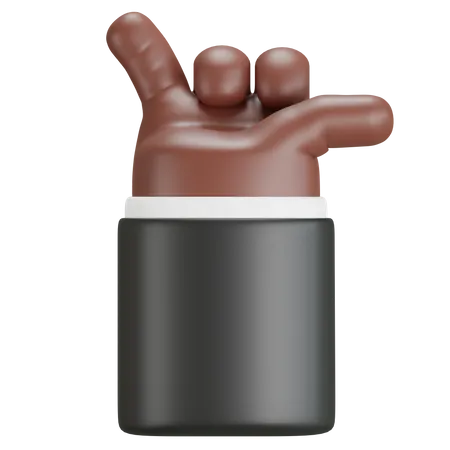 Hand mit Hang-Loose-Zeichen  3D Icon