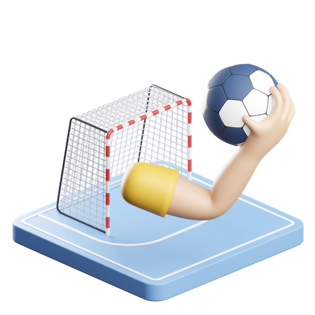 Handball 3D Illustration