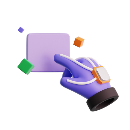 Hand berühren  3D Icon