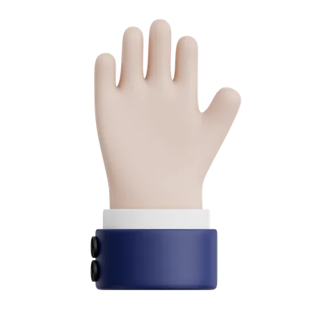 Handbewegung Hallo  3D Icon