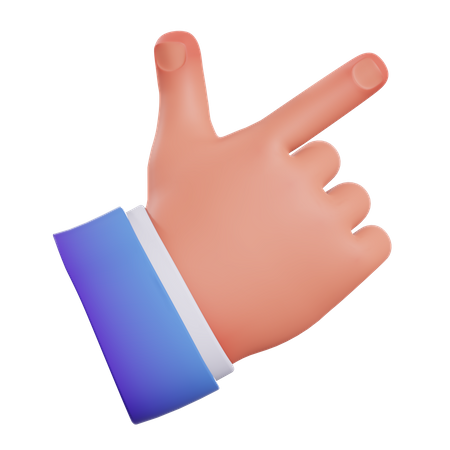 Handbewegung in die richtige Richtung  3D Icon