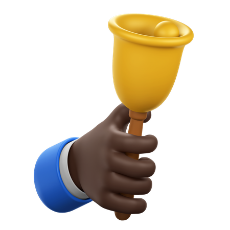 Handbewegung mit Glocke  3D Icon