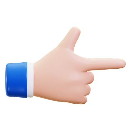 Handbewegung in die richtige Richtung  3D Icon