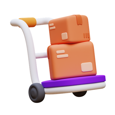Handcart  3D Icon