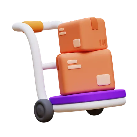 Handcart  3D Icon