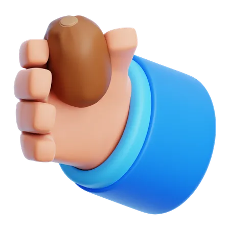 Hand hält Termine  3D Icon