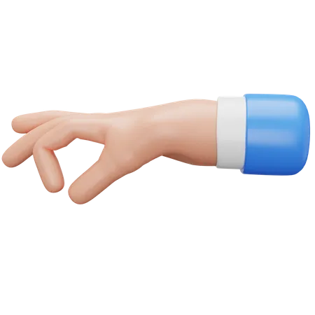 Geste mit der Hand halten  3D Illustration