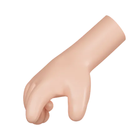 Geste mit der Hand halten  3D Icon