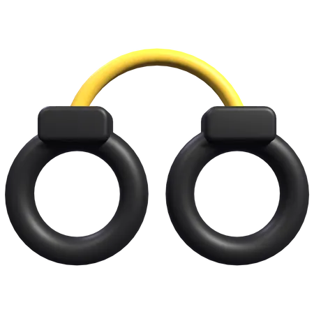 Handcuff  3D Illustration