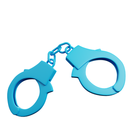 Handcuffs 3D Illustration