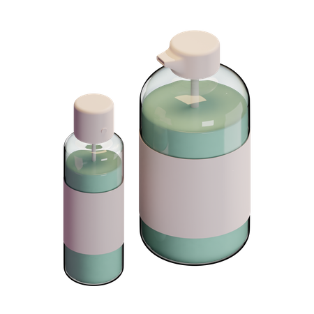 Handdesinfektionsflasche  3D Illustration