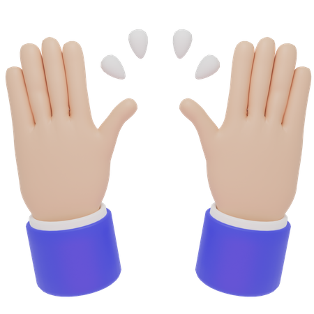 Hände heben  3D Icon