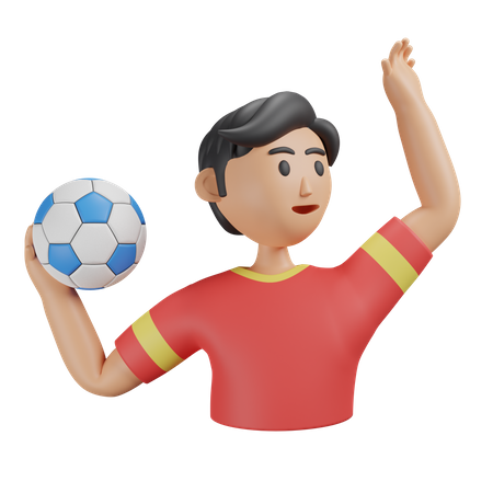 Handebol  3D Illustration