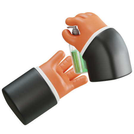 Handdesinfektionsmittel  3D Icon